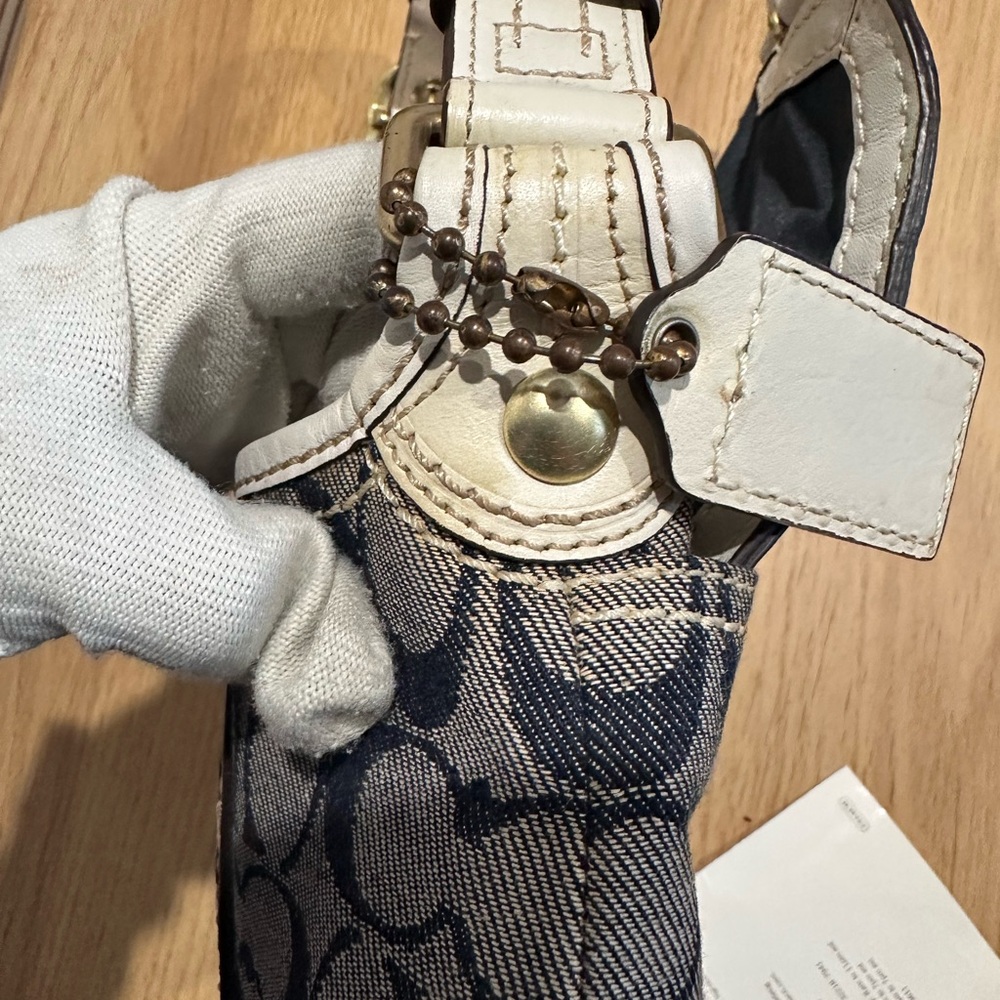 Coach Bleeker Denim Shoulder Bag - Picture 5 of 14